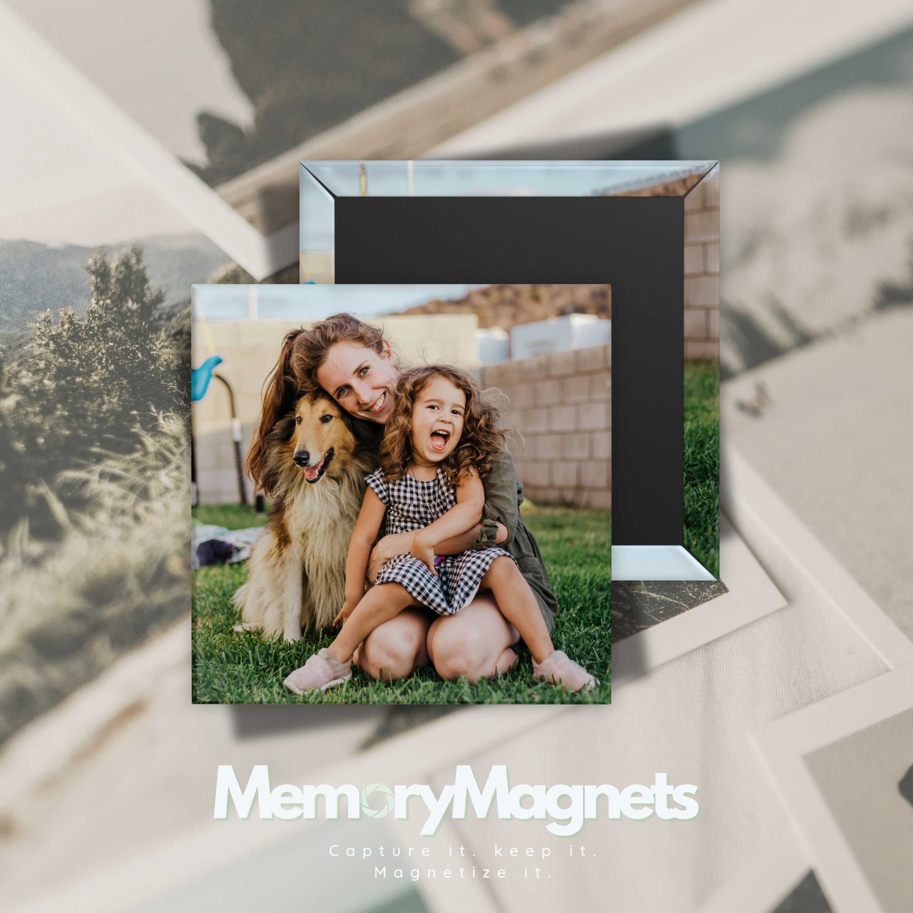 2" x 2" Photo Magnets