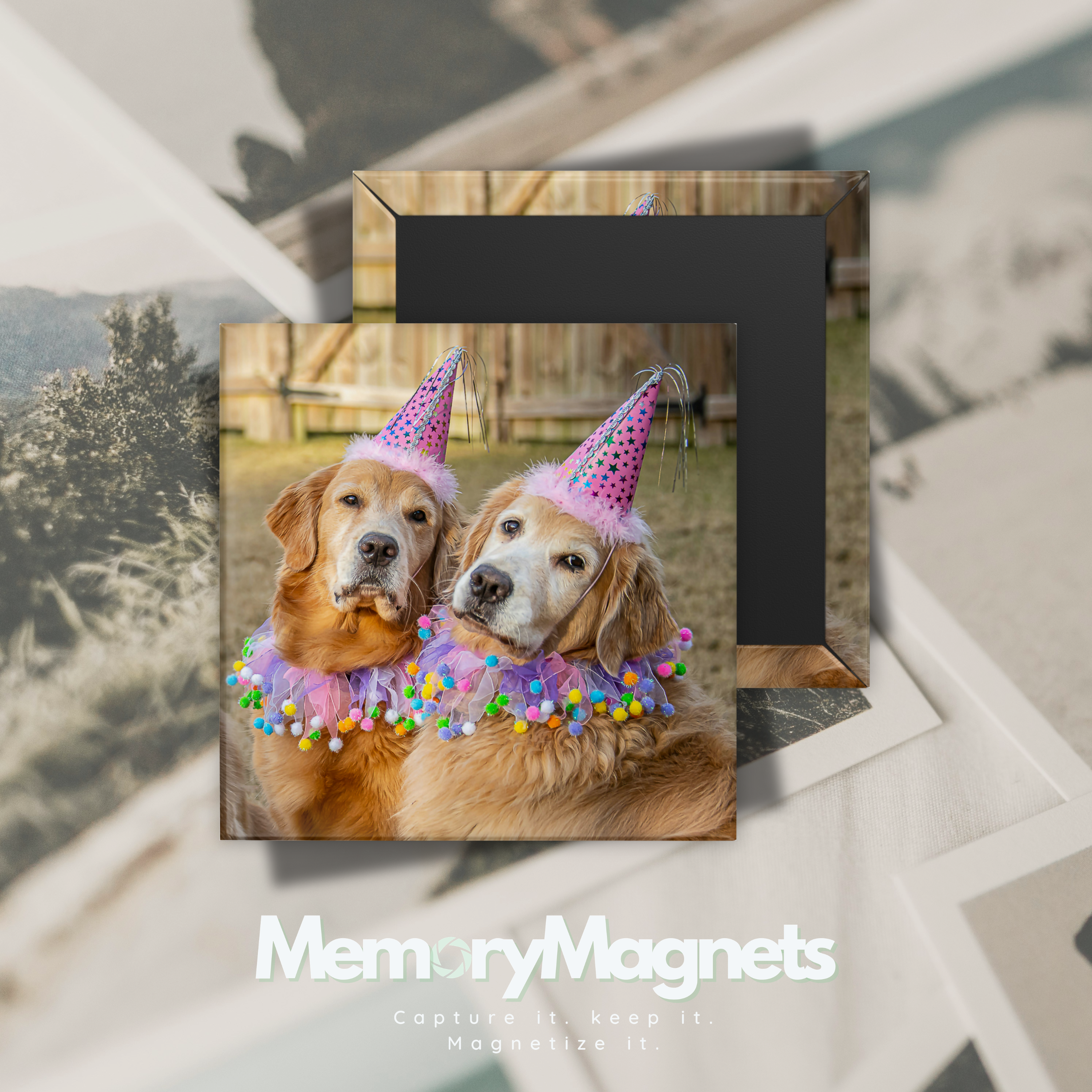 2" x 2" Photo Magnets