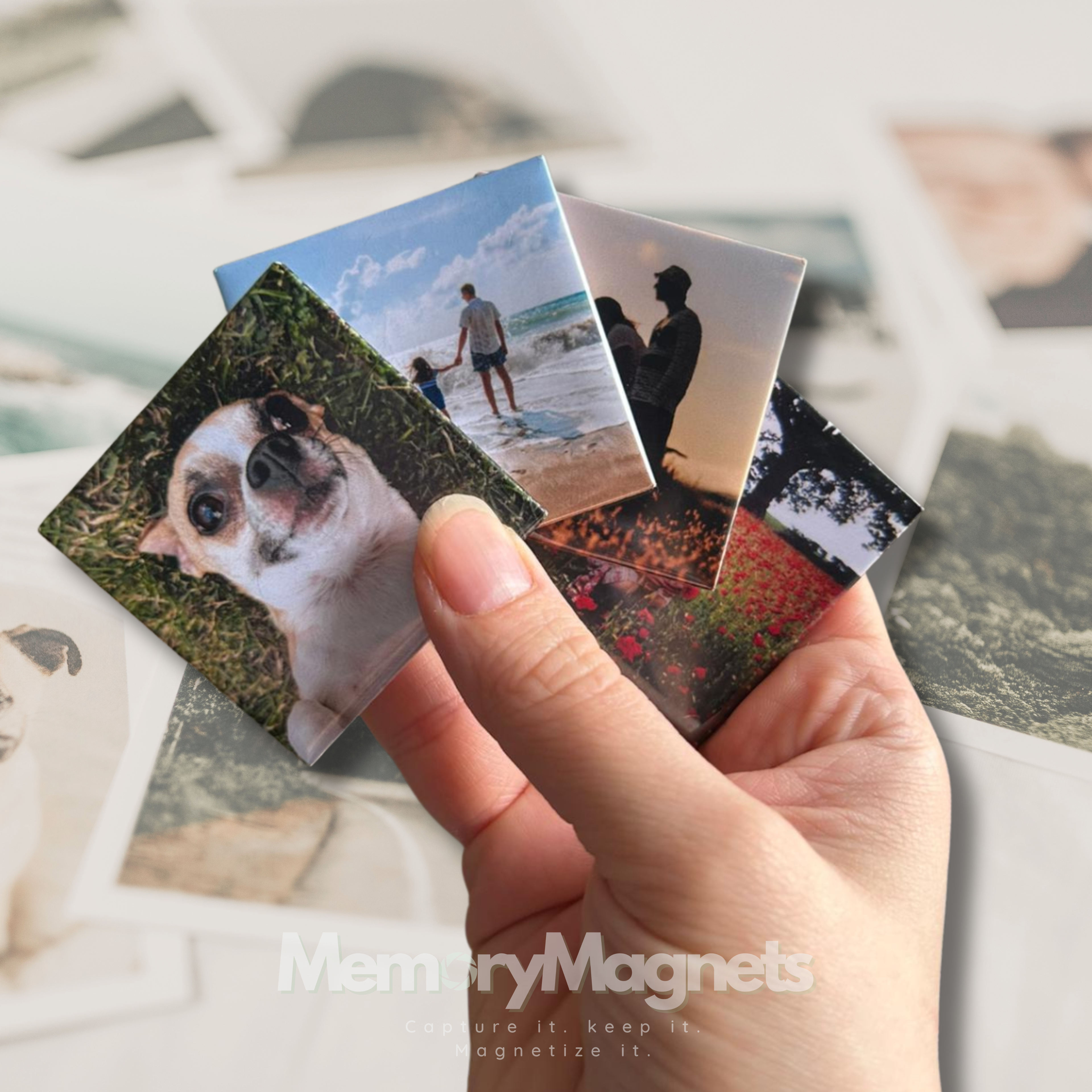 2" x 2" Photo Magnets